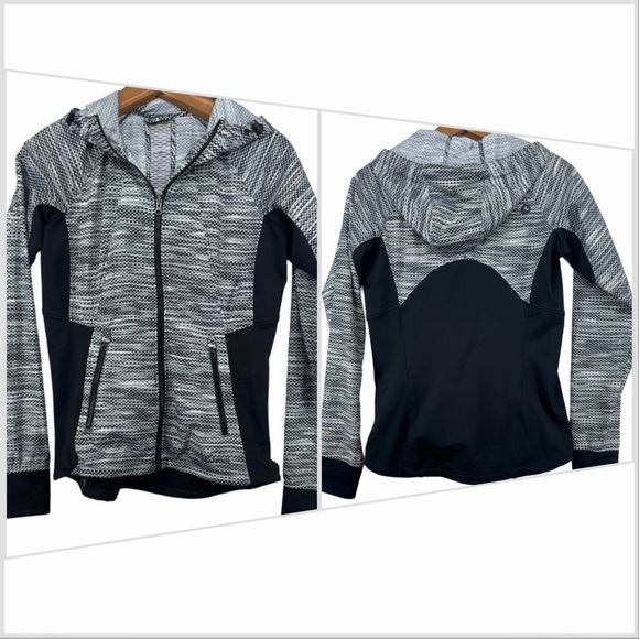 Marmot Women’s Zip-Up Hooded Jacket | Gray Black | Lightweight Activewear - Picture 3 of 7